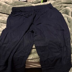 Navy Blue Linen Pants